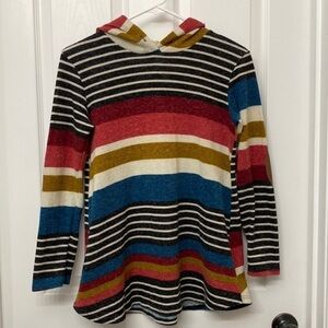 Now N Forever Hooded Sweater Striped Medium